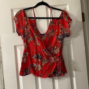 Floral cropped tank/tee